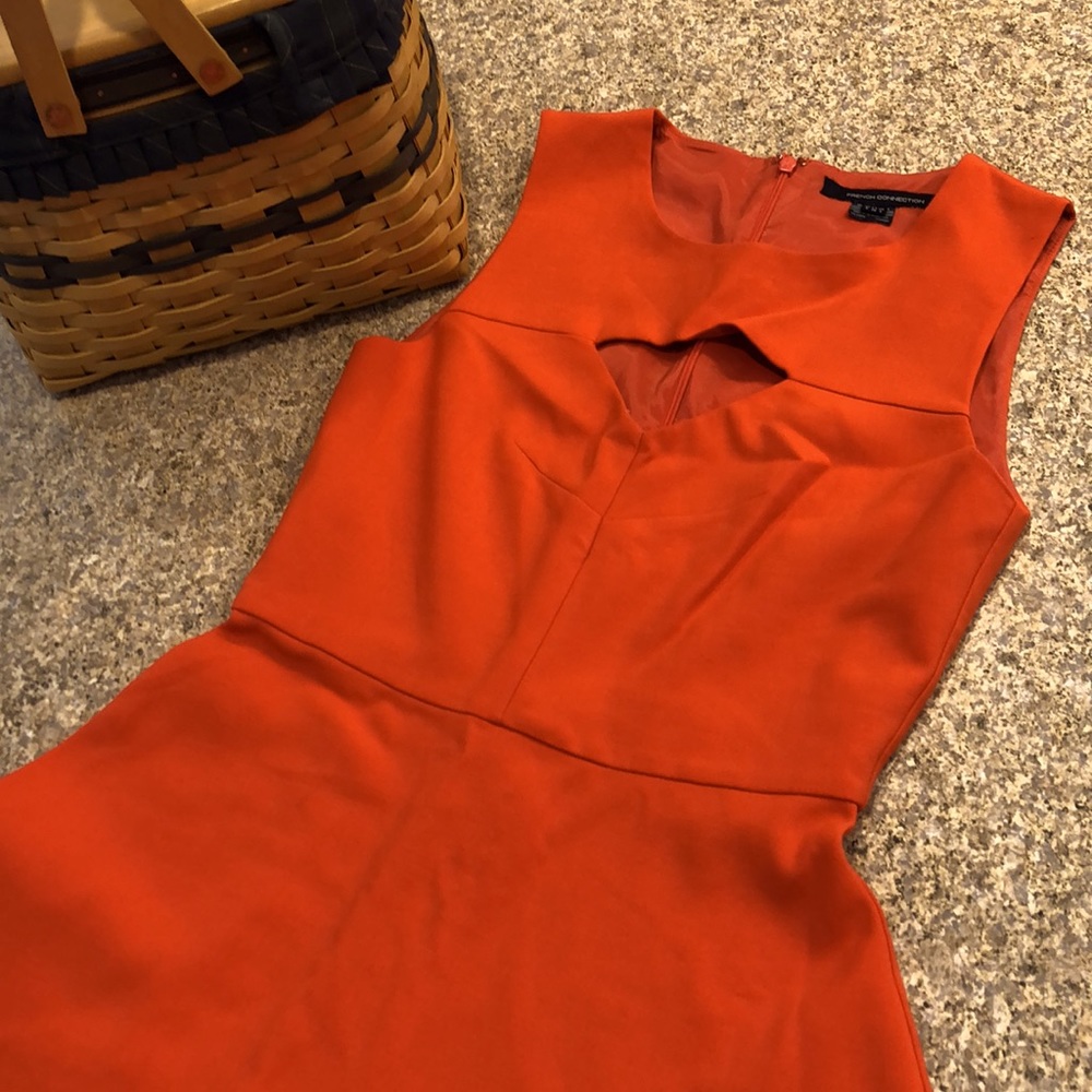 French Connection Orange Dress Size 4